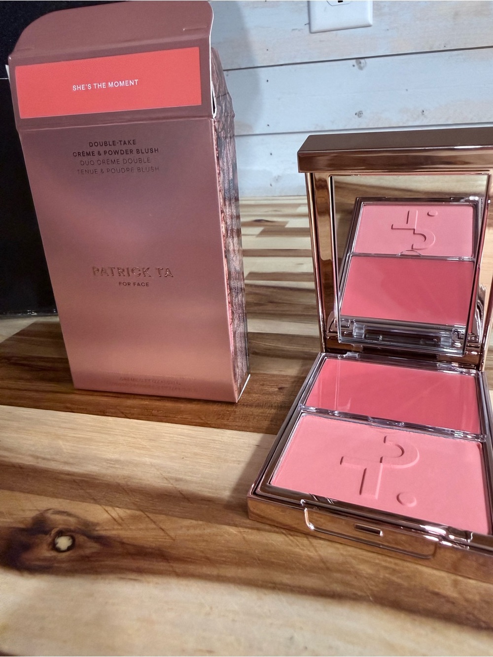 Patrick Ta Double-take Crème & Powder Blush Duo — She’s The Moment Pink Shades